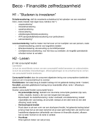 Samenvatting - Financiële Zelfredzaamheid Lesbrief LWEO VWO (ISBN 978-94-6020-510-1)
