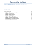 Samenvatting Statistiek 1