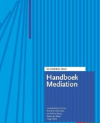 Handboek Mediation, samenvatting blok B 