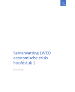 samenvatting LWEO economische crisis hoofdstuk 1 VWO 6