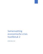 Samenvatting LWEO economische crisis hoofdstuk 2