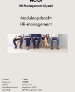 NCOI moduleopdracht HR management (2 jaar) Geslaagd jan. 2022