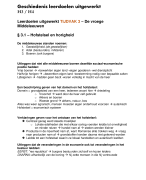 Geschiedenis Leerdoelen + Kenmerkende aspecten H3/H4 - MEMO Bovenbouw VWO