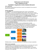 Samenvatting Ondernemen met informatie H1 Organisaties werken dankzij informatie
