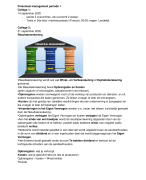 College aantekeningen Financieel management Facility management