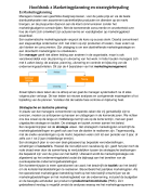 Samenvatting Grondslagen van de marketing H2 Marketingplanning en strategiebepaling