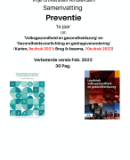 Samenvatting Preventie GZW U. van Amsterdam - Nieuwe versie Feb. 2022 - (Karien, 2021 en Brug en Ass