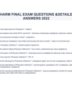 PHARM FINAL EXAM QUESTIONS &DETAILED ANSWERS 2022