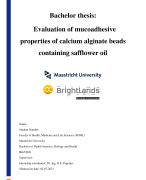 BGZ3026 Afstudeerscriptie Biologie en Gezondheid (BGZ) Gezondheidswetenschappen
