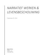 Verslag Narratief werken en Levensbeschouwing