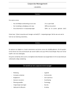 Corporate Eventmanagement - complete samenvatting + lesnotities