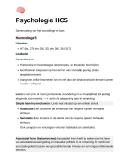 Psychologie Samenvatting Hoorcollege 5; H7