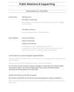 Public Relations & Copywriting - complete samenvatting + lesnotities