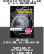 Psychologie, een inleiding - Samenvatting Gehele Boek - Zimbardo - 8e druk