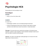 Psychologie Hoorcollege 6; Hoofdstuk 8