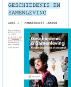 Geschiedenis en samenleving - Kennisbasis inhoud