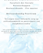 Scriptie gevolgen participatiesamenleving en zelfredzaamheid - Bestuurskundig Practicum Erasmus Universiteit Bestuurskunde 2022 - Sociale Wetenschappen