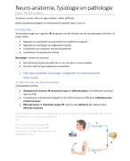 samenvatting: neuro-anatomie, fysiologie en pathologie