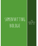 Biologie samenvatting examencommissie 3ASO vakfiche 2022