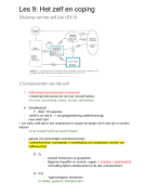 Persoonlijkheidspsychologie les 9: coping en zelfconcept 