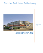 Afdelingsplan - Toerisme