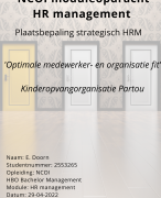 NCOI Moduleopdracht HR Management - Strategische FIT Medewerkers - Organisatie - Geslaagd 2022 (8) met nieuwe lay-out