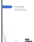 Volledige samenvatting psychologie a.h.v. het boek psychologische stromingen vroeger en vandaag 