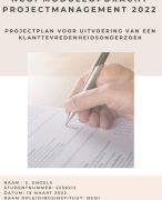 NCOI module projectmanagement 2022 Officemanagement - Geslaagd met een 8 - een projectplan maken voor een klantonderzoek - Roel Grit