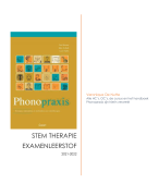 Compleet document van stem therapie: incl HC, OC, cursus en handboek