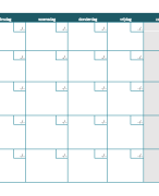examenplanning / maandelijkse planning