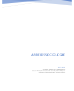 Arbeidssociologie  