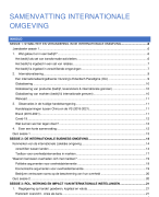 Samenvatting Internationale omgeving 2021-2022