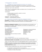 Samenvatting pedagogiek voor bachelor orthopedagogie AP