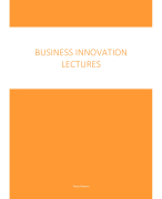 Business Innovation & Finance lectures