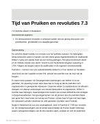 Geschiedenis Tijd van Pruiken en Revoluties 7.3 Vwo