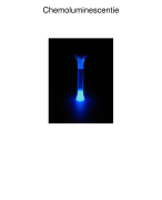 Scheikunde praktische opdracht chemoluminescentie 