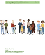 Complete samenvatting Blok 2.6 Afstemming binnen Opvoeding en Onderwijs 