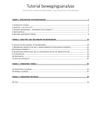 Functionele Anatomie - Bewegingsanalyse