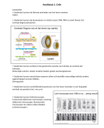 Samenvatting H1-8  en 10 van Essential Cell Biology voor het vak Moleculaire celbiologie voor deeltentamen 1