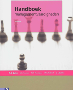 Samenvatting Handboek managementvaardigheden Quinn