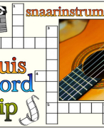 antwoordblad kruiswoordclip snaarinstrumenten