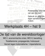 Aantekeningenboekje Hoofdstuk 9: De tijd van de wereldoorlogen Geschiedeniswerkplaats VWO