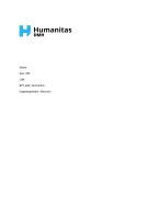 Stageopdracht Verzorgende IG Humanitas