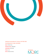 Individueel examenopdracht 1 Practicum 2 SPP 2021-2022  Psychodiagnostisch verslag: VvGk &CBSK