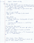 Handgeschreven aantekeningen voor de toets van bio-organische chemie