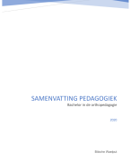 samenvatting pedagogiek 