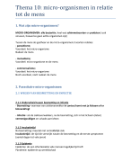 Micro- organismen in relatie tot de mens