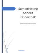 Samenvatting Seneca Maatschappijwetenschappen Module Onderzoek
