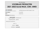 Praktijkdossier Social Work 2021/2022. Leeruitkomst 1: Bevorderen van het sociaal functioneren Leerj