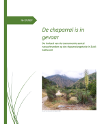 De invloed van de toenemende aantal natuurbranden op de chaparralvegetatie in Zuid-Californië